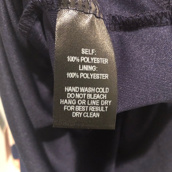 NWT Lulus Reflection Navy Blue Floral Print High-Low Dress Size X-Large - Picture 5 of 13